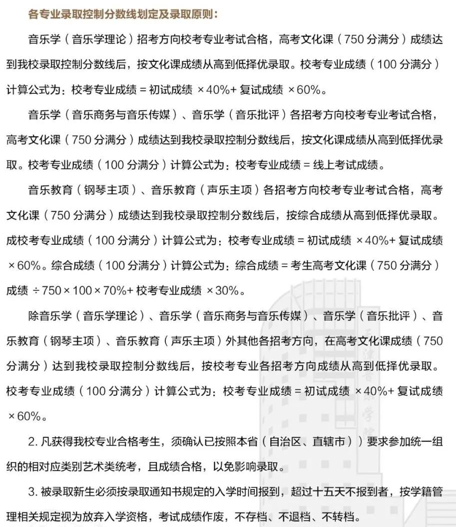 重点艺术院校2023录取规则汇总 (http://www.cngai.com/) 艺教资讯 第41张