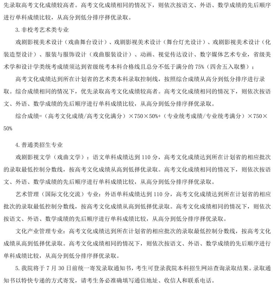 【河南艺考】2023年部分院校艺术类专业录取规则汇总！ (http://www.cngai.com/) 艺教资讯 第6张